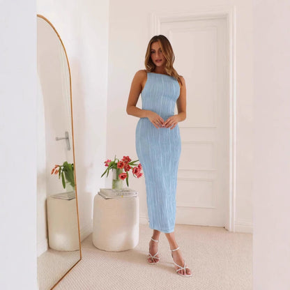 Dresses | Women’s Sleeveless Slim Fit Backless Midi Dress