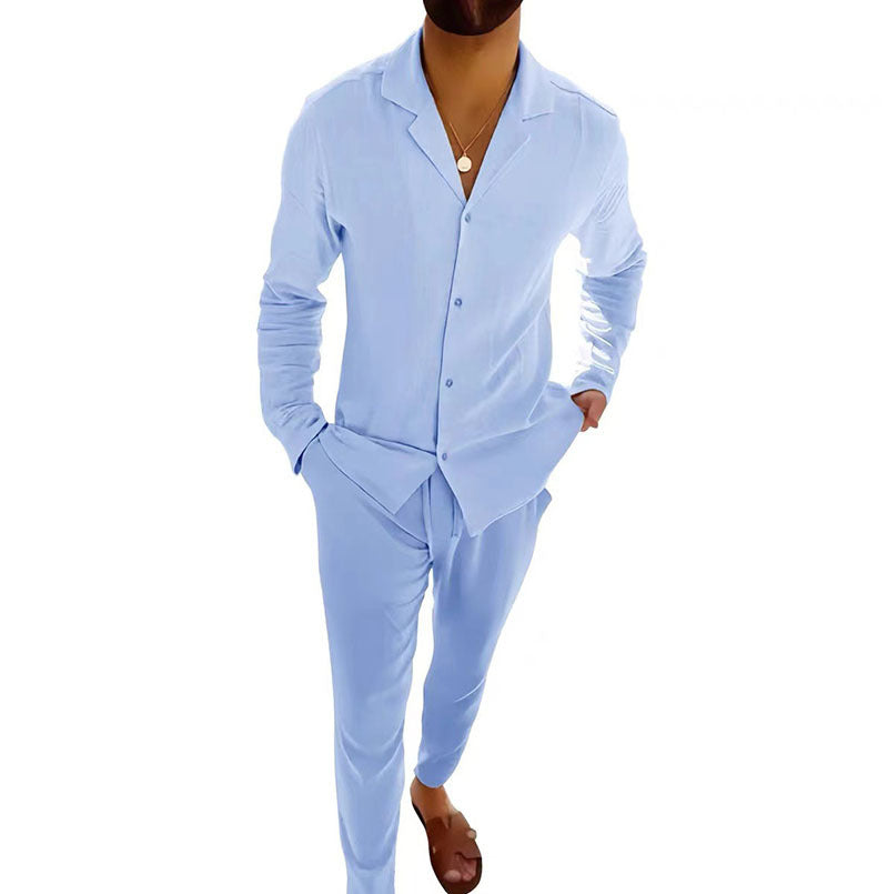 Outfit Set | Button-Down Shirt with Tailored Trousers