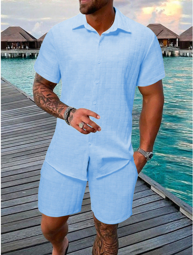 Sets | Men’s Lightweight Cotton Blend Two-Piece Set