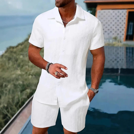 Sets | Men’s Lightweight Cotton Blend Two-Piece Set