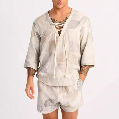 Sets | Men’s Relaxed Fit Shirt and Shorts Set