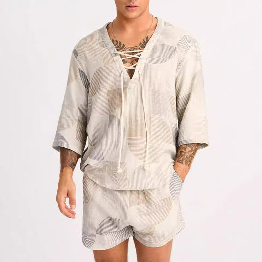 Sets | Men’s Relaxed Fit Shirt and Shorts Set