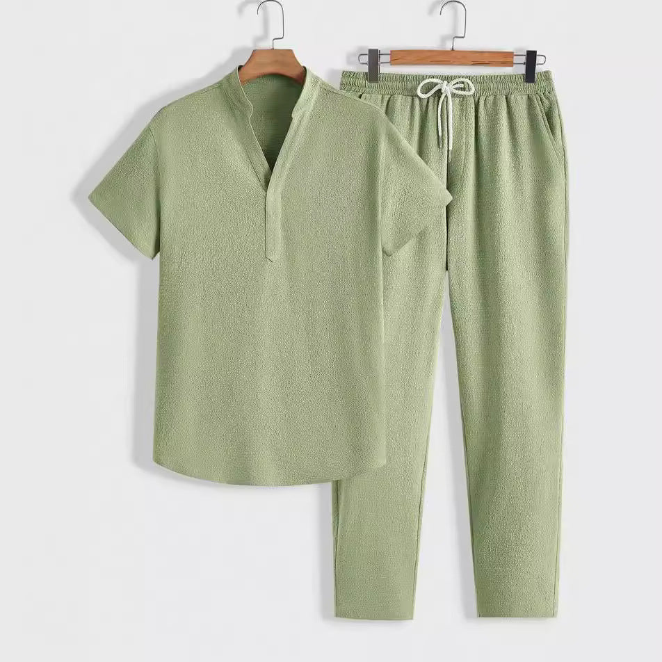 Sets | Men’s Athletic Set – Breathable Relaxed Fit Short Sleeve