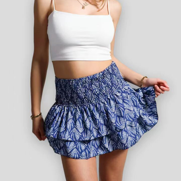 Skirt | Summer Mini Skirt with Built-In Shorts