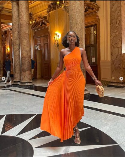 Dresses | Women’s One-Shoulder Flowing Maxi Dress