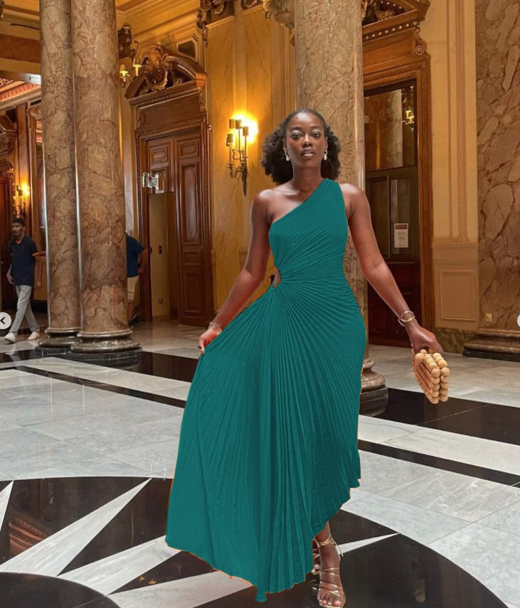 Dresses | Women’s One-Shoulder Flowing Maxi Dress