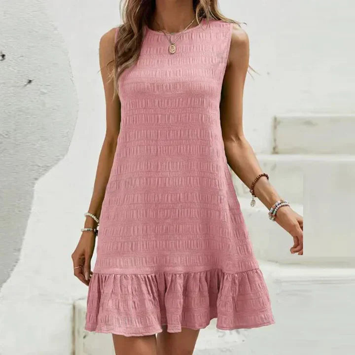 Dresses | Women’s Sleeveless Ruffle Hem Casual Mini Dress