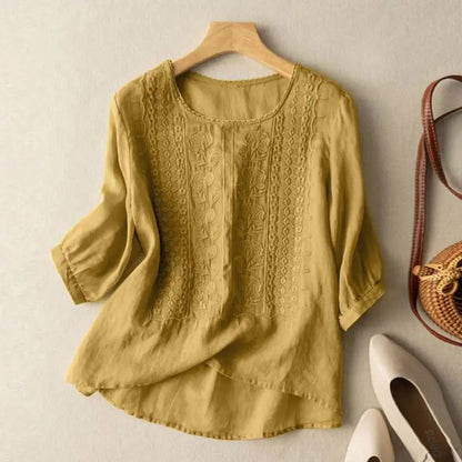 Tops | Women’s Casual Knitted 3/4 Sleeve Pullover Blouse