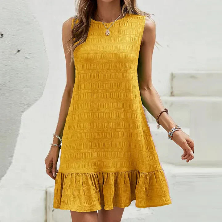 Dresses | Women’s Sleeveless Ruffle Hem Casual Mini Dress