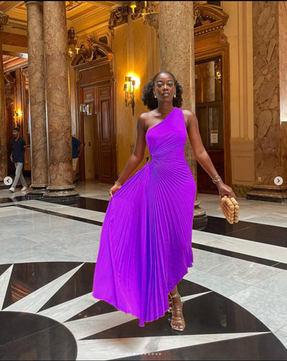 Dresses | Women’s One-Shoulder Flowing Maxi Dress