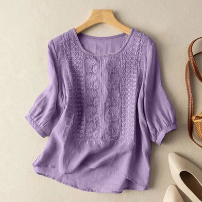 Tops | Women’s Casual Knitted 3/4 Sleeve Pullover Blouse