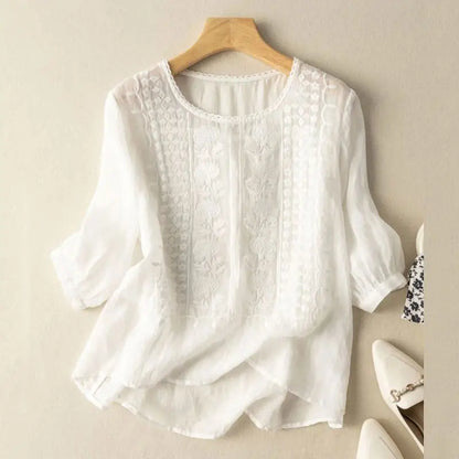 Tops | Women’s Casual Knitted 3/4 Sleeve Pullover Blouse