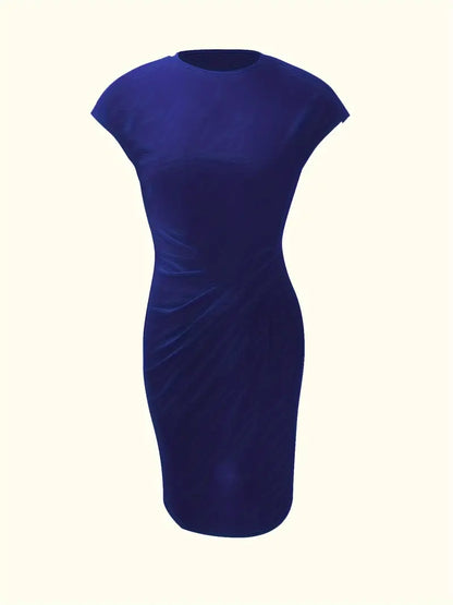 Dress | Solid Color with Scoop Neckline