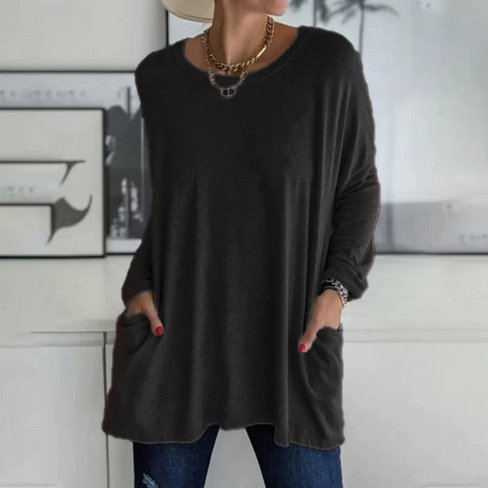 Tunic | Oversized Long Sleeve with Side Pockets