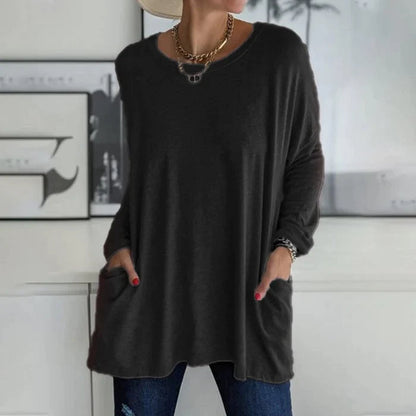 Tunic | Oversized Long Sleeve with Side Pockets