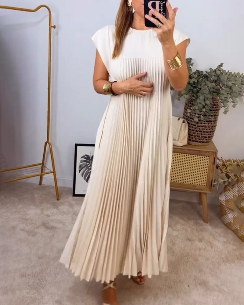 Dresses | Women’s Sleeveless Pleated Maxi Dress