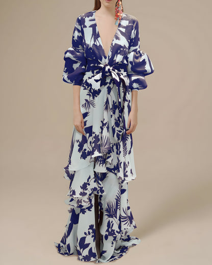 Dress | Belezza Chiffon Festive Dress with Flowing Silhouette