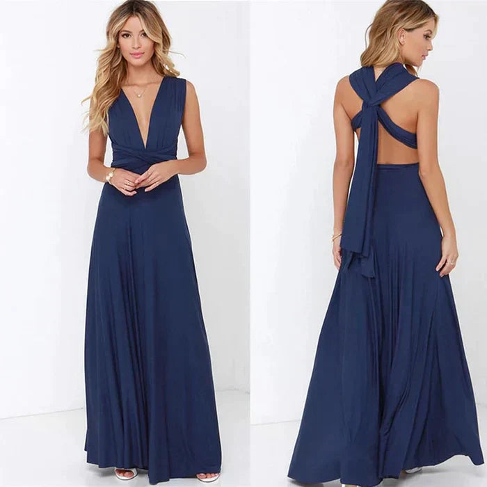 Dresses | Women’s Halter Neck Backless Flowy Maxi Dress