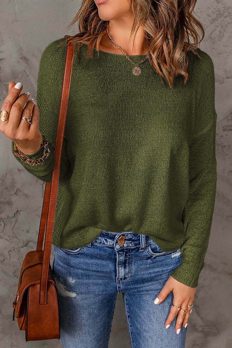 Tops | Women’s Casual Lightweight Knit Long Sleeve Sweater