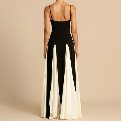Dresses | Women’s Color Contrast Spaghetti Strap Sling Dress