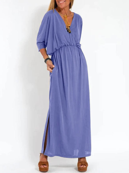 Dresses | Women’s Relaxed V-Neck Maxi Dress with Cinched Waist