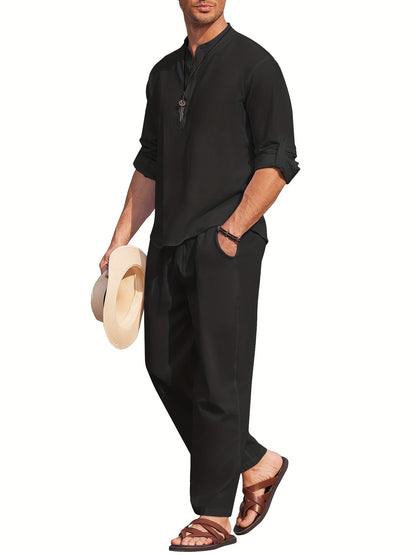 Sets | Men’s Casual Summer Two-Piece Shirt and Pants Set
