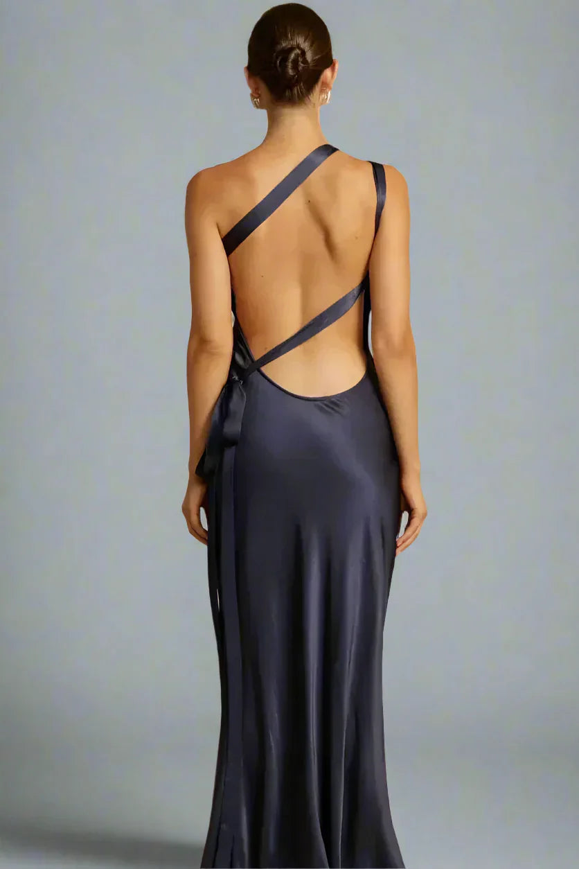 Dresses | Women’s One-Shoulder Satin Mermaid Gown