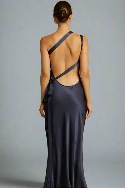Dresses | Women’s One-Shoulder Satin Mermaid Gown
