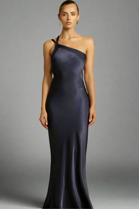 Dresses | Women’s One-Shoulder Satin Mermaid Gown