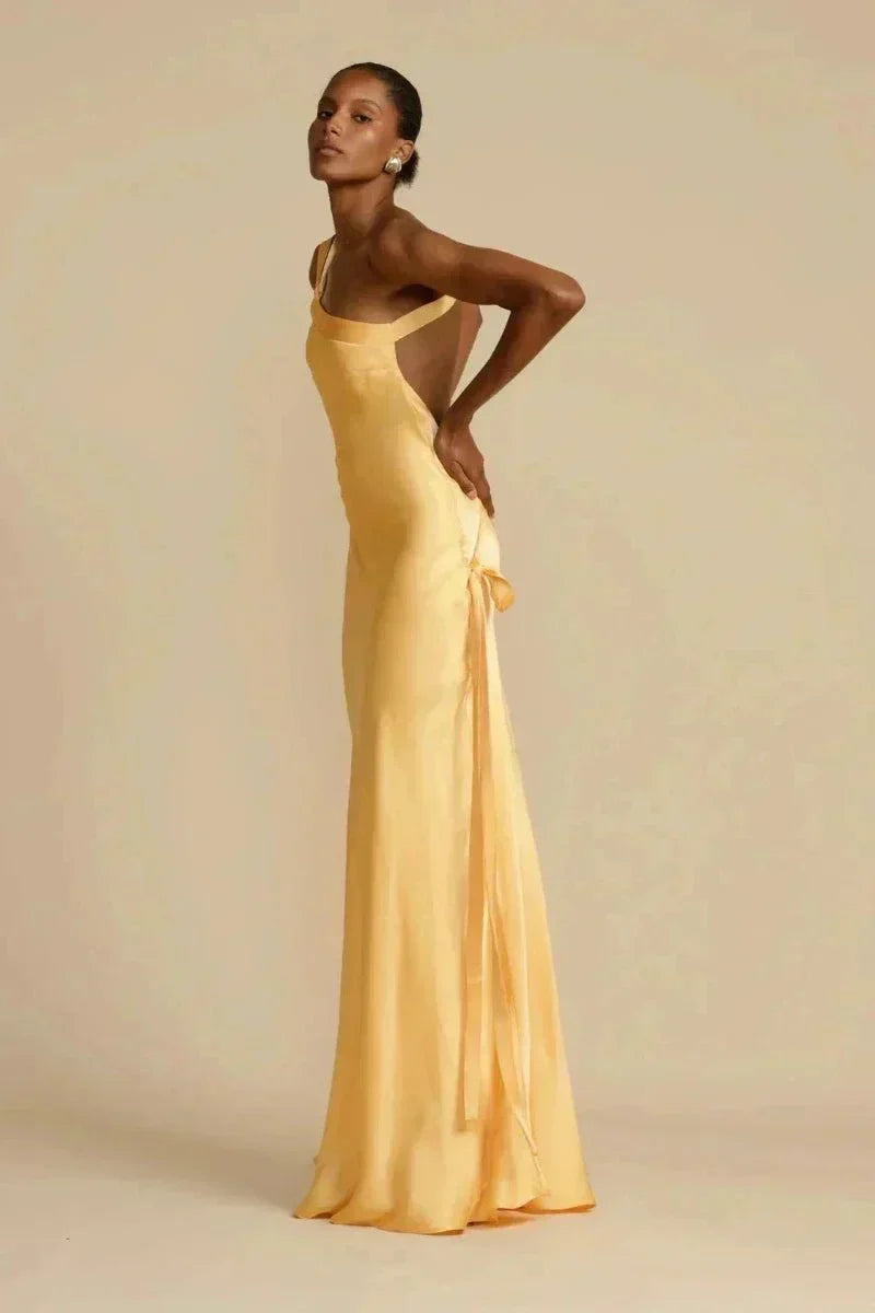 Dresses | Women’s One-Shoulder Satin Mermaid Gown