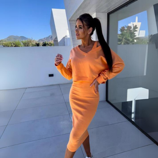 Dresses | Women’s Casual Long Sleeve Bodycon Midi Dress