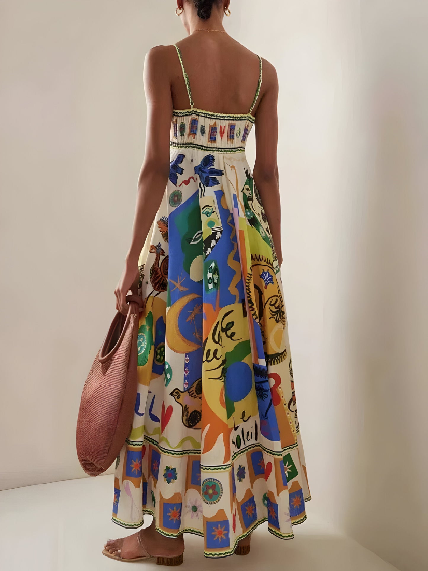 Dress | Lightweight Linen Dress with Vibrant Colors