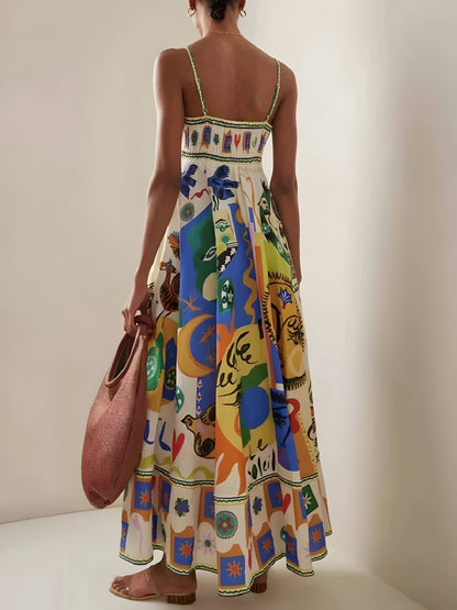 Dress | Lightweight Linen Dress with Vibrant Colors