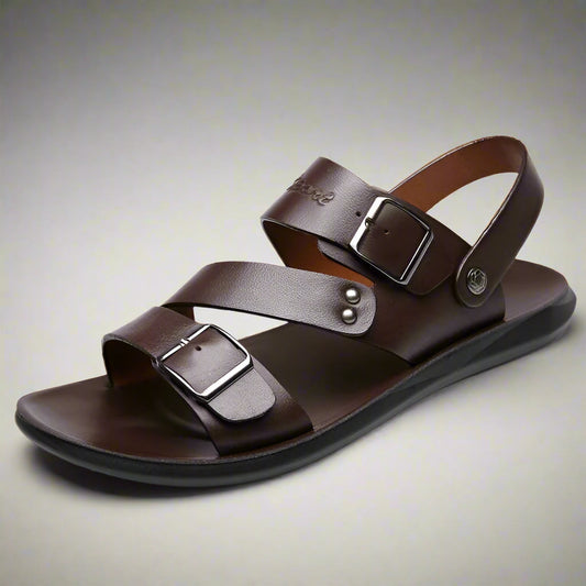 Sandals | Men’s Classic Leather Buckle Sandals