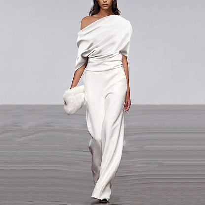 Jumpsuit | Casual Off-Shoulder Relaxed Fit