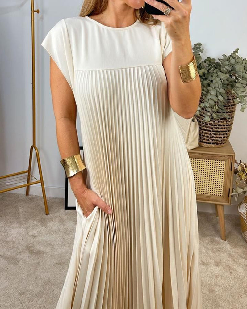 Dresses | Women’s Sleeveless Pleated Maxi Dress