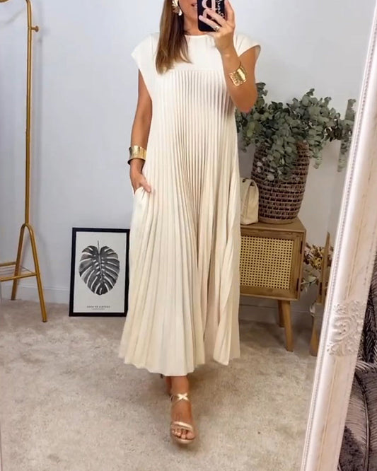 Dresses | Women’s Sleeveless Pleated Maxi Dress