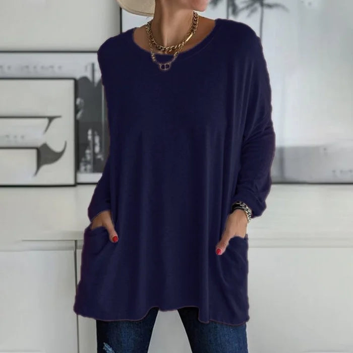 Tunic | Oversized Long Sleeve with Side Pockets