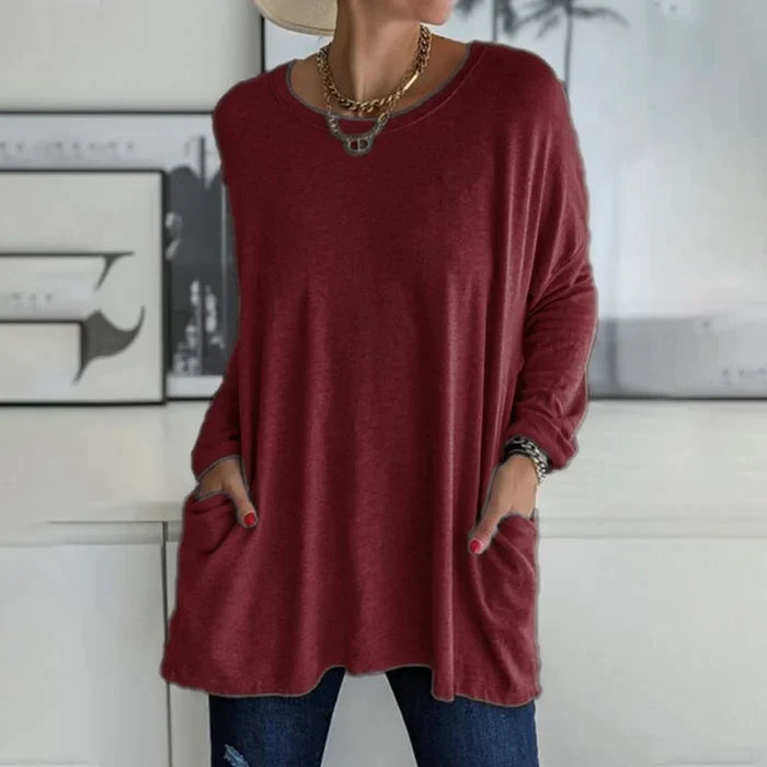 Tunic | Oversized Long Sleeve with Side Pockets