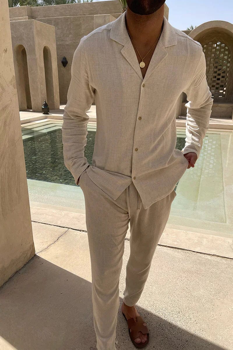 Outfit Set | Button-Down Shirt with Tailored Trousers
