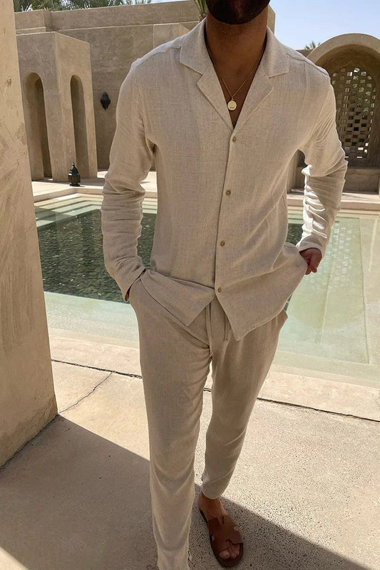 Outfit Set | Button-Down Shirt with Tailored Trousers