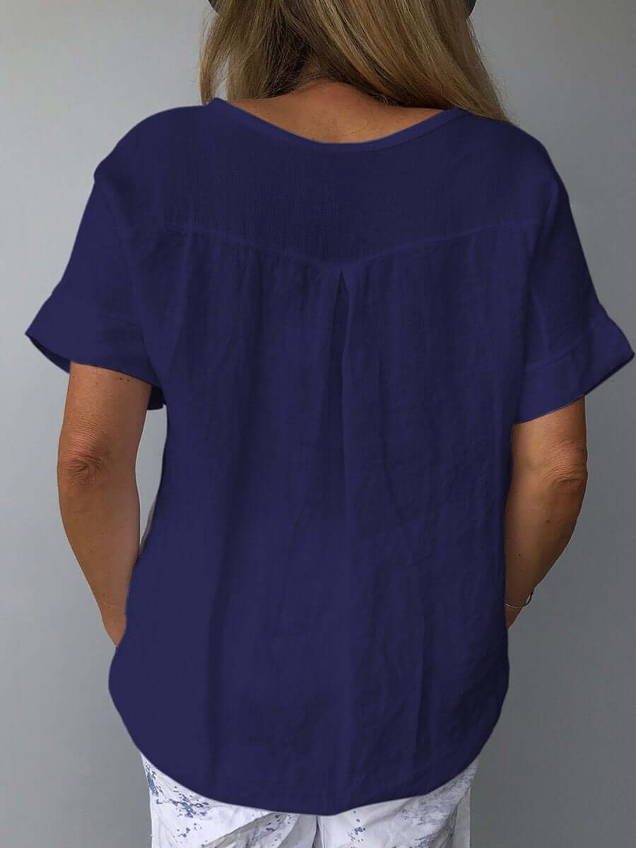 Top | Breathable Cotton Linen Top with All-Season Comfort