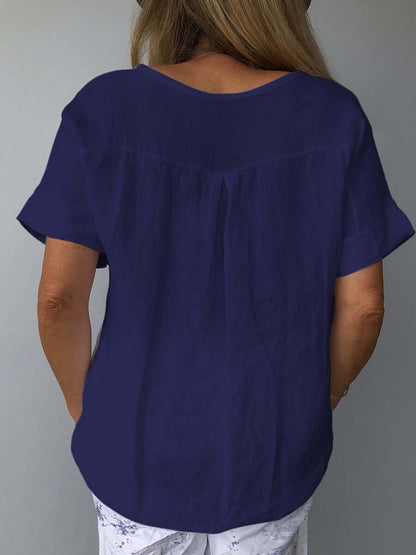 Top | Breathable Cotton Linen Top with All-Season Comfort