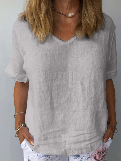 Top | Breathable Cotton Linen Top with All-Season Comfort